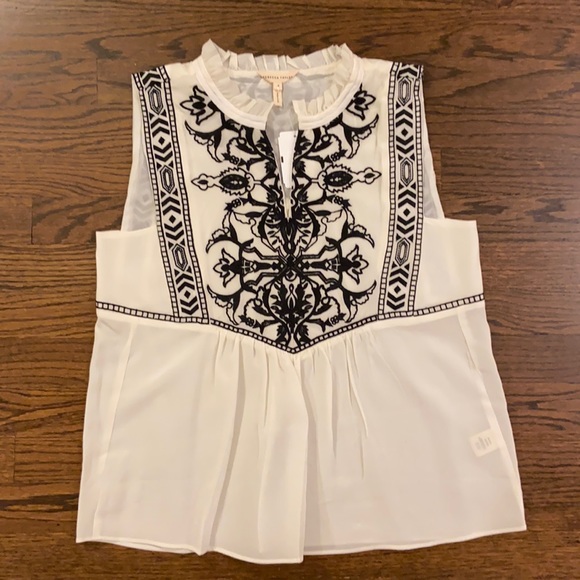 New with tags Rebecca Taylor embroidered top - Picture 2 of 3
